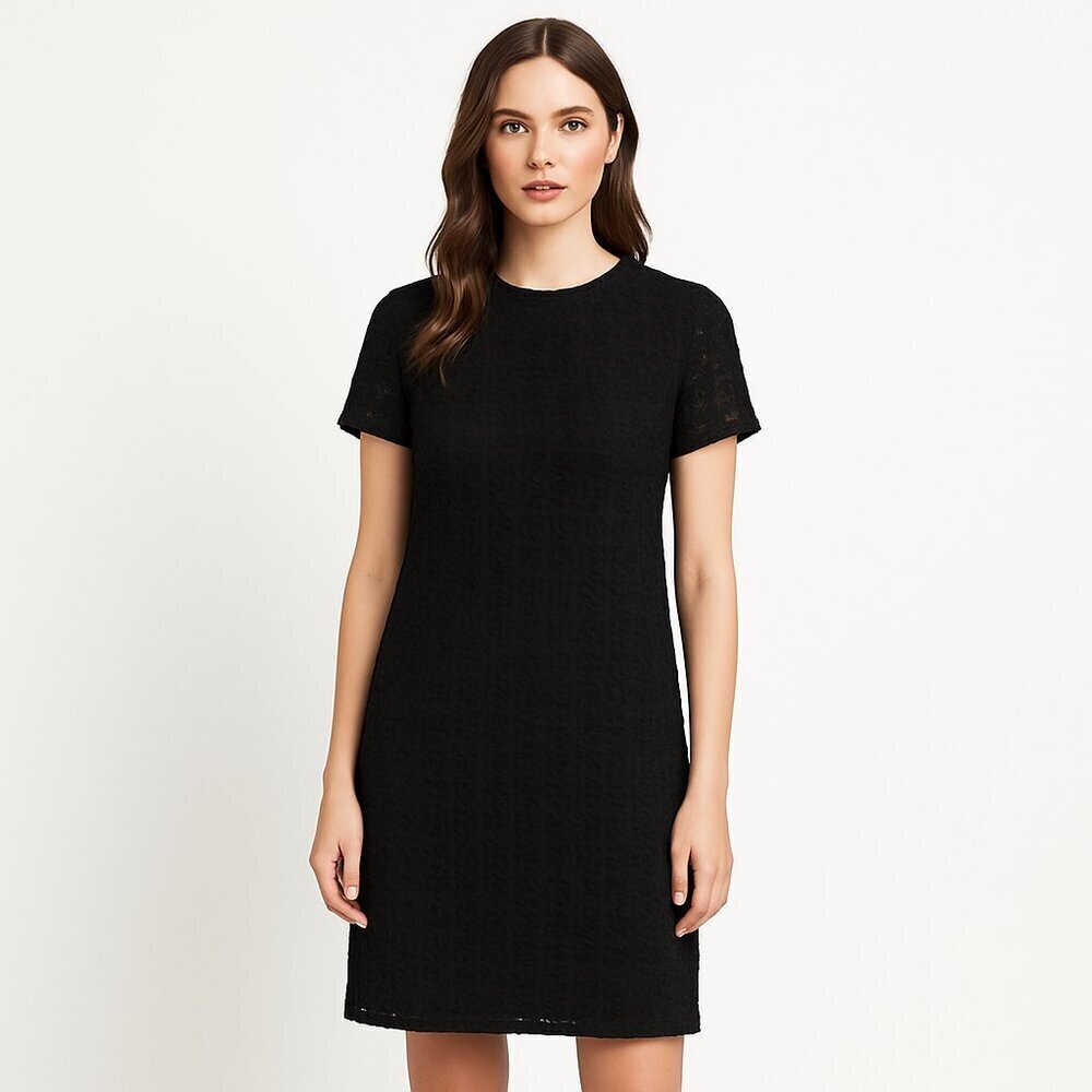 Madewell | Black Lace Mini Shift Dress